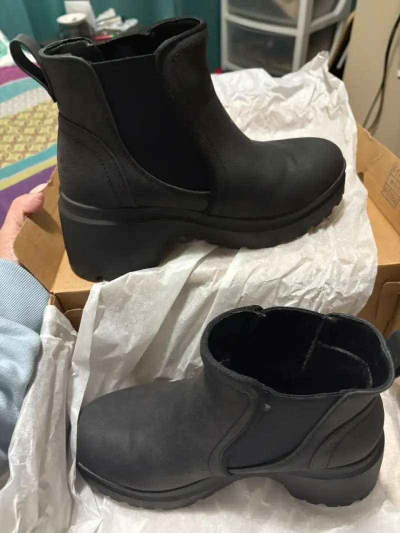 Botines negros grafito de mujer con plataforma - 2