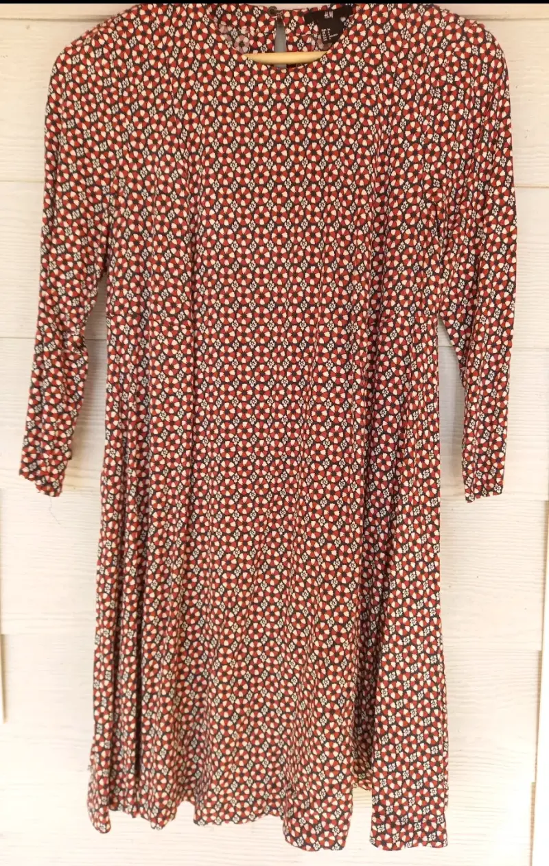 Vestido estampado floral H&M talla 36 - 1