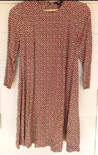 Vestido estampado floral H&M talla 36 - miniatura 1