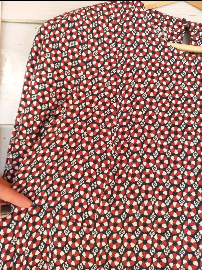 Vestido estampado floral H&M talla 36 - 3