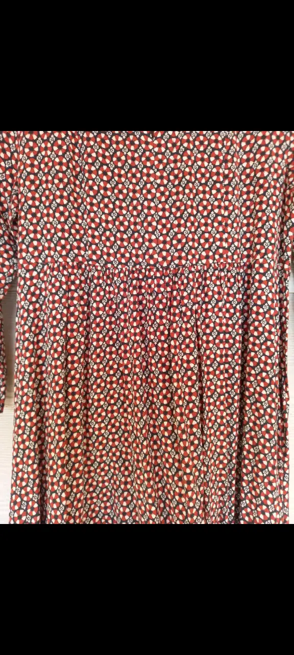 Vestido estampado floral H&M talla 36 - 4