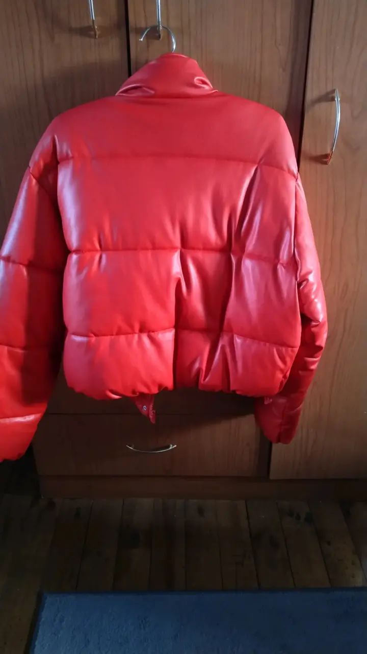 Chaqueta acolchada roja Zara para mujer - 2