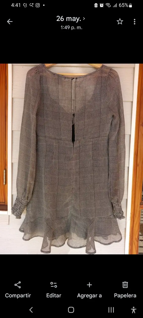 Vestido Forever 21 a cuadros con volantes - 3