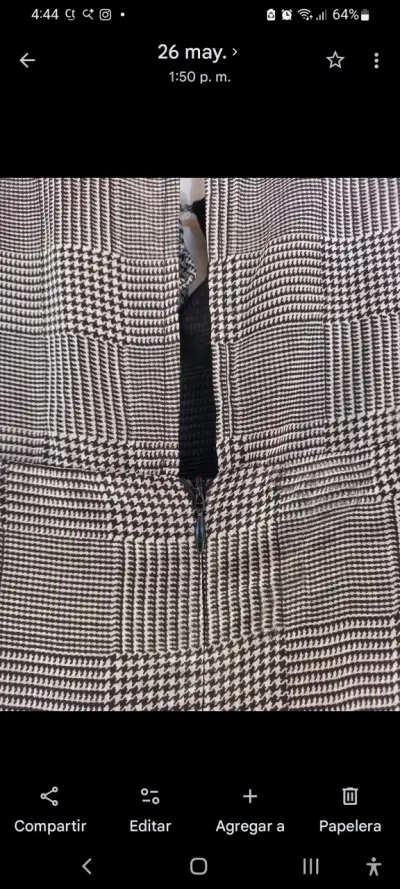 Vestido Forever 21 a cuadros con volantes - miniatura 4