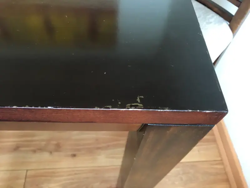Juego de comedor de madera con 6 sillas - 2