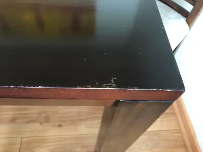 Juego de comedor de madera con 6 sillas - miniatura 2