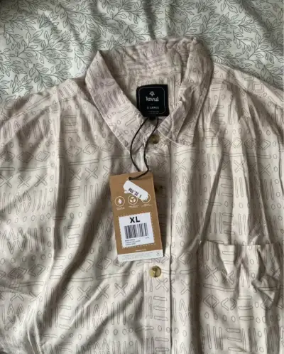 Camisa estampada beige talla XL Kavu - miniatura 1