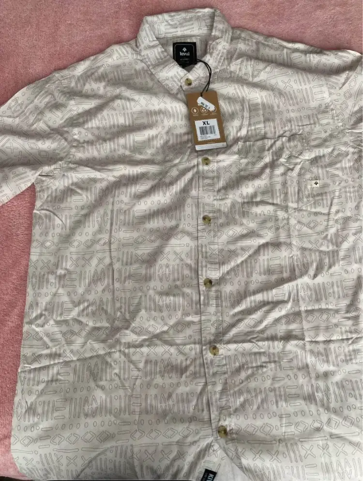 Camisa estampada beige talla XL Kavu - 3