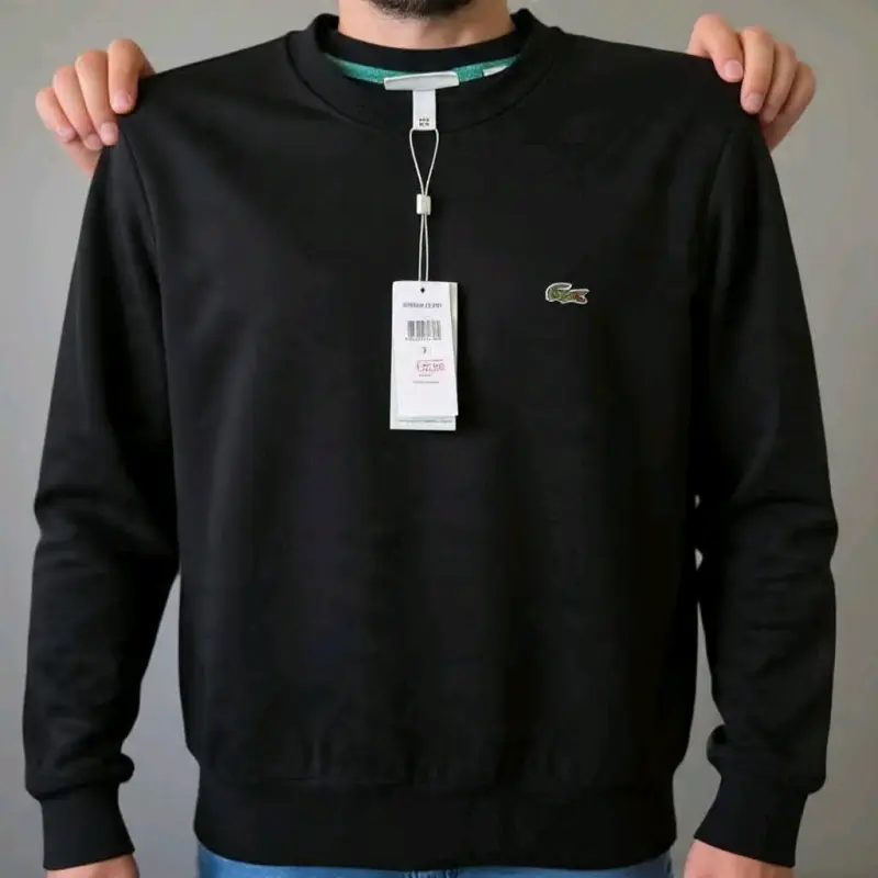Polerón negro Lacoste para hombre TALLA S