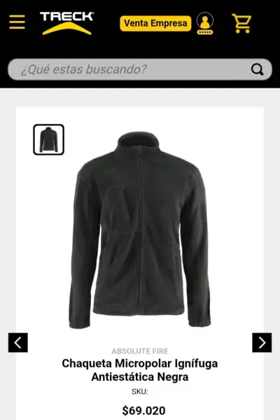 Chaqueta micropolar ignífuga antielectrostática ne - miniatura 1