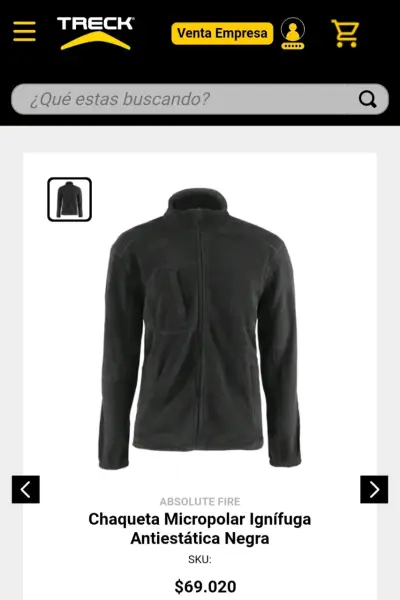 Chaqueta micropolar ignífuga antielectrostática ne - miniatura 3