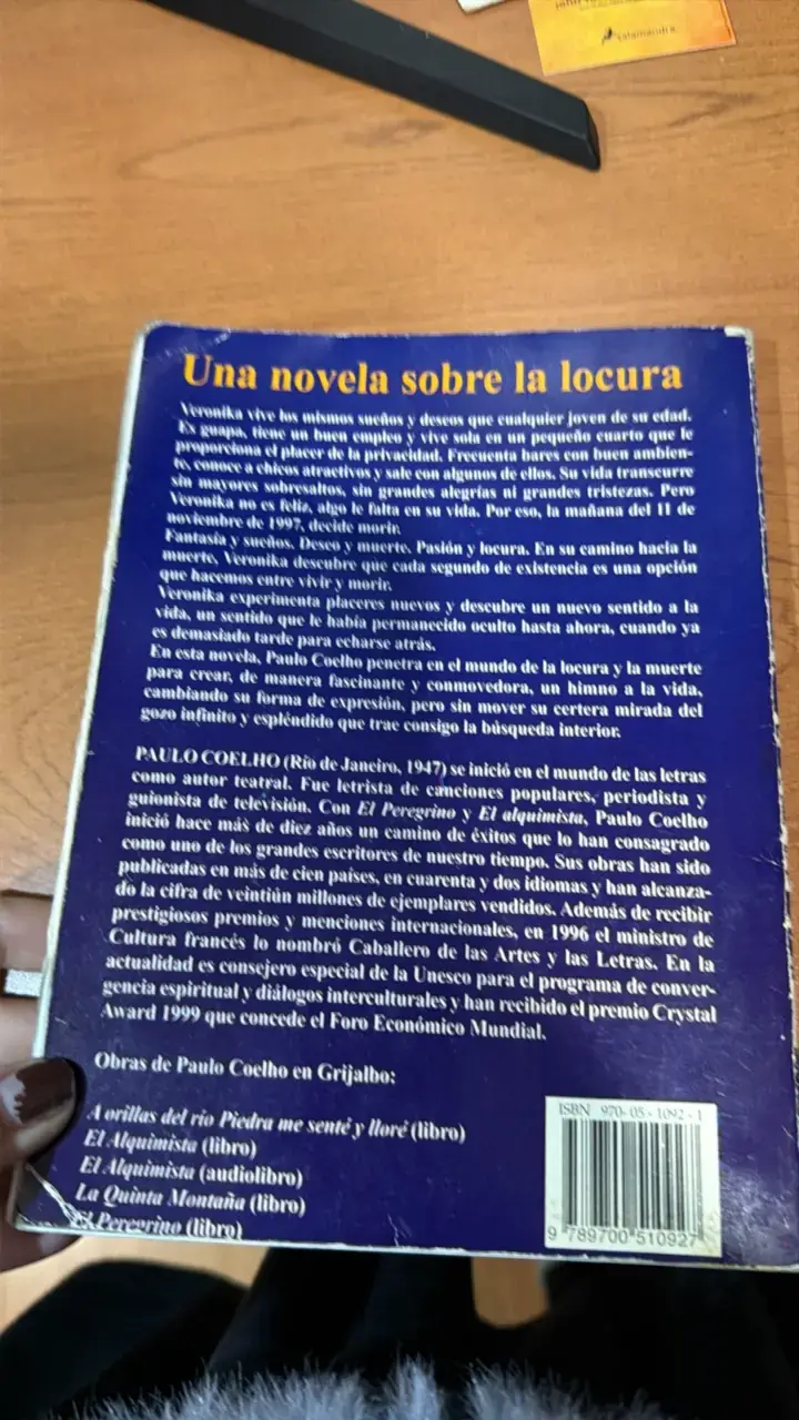 Libro Veronika Decide Morir de Paulo Coelho - 2