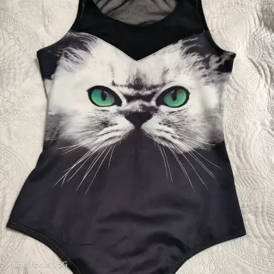 Body sin mangas con diseño de gato NRG - miniatura 1