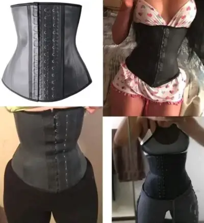 Faja de látex negra Bellastar para cintura - miniatura 5
