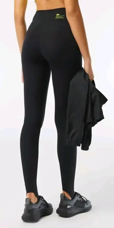 Calzas deportivos negros para mujer Lacoste - miniatura 3