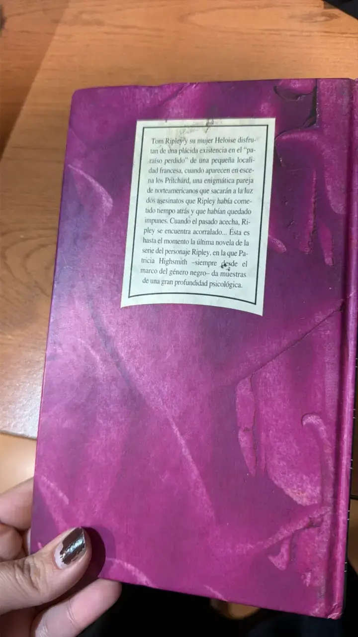 Libro 'Ripley en peligro' de Patricia Highsmith - 2