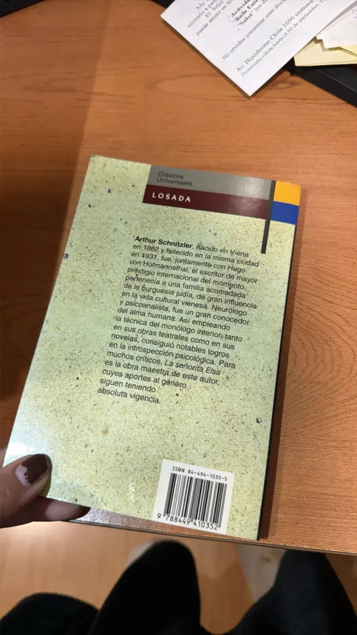 Libro 'La señorita Elsa' de Arthur Schnitzler - 2