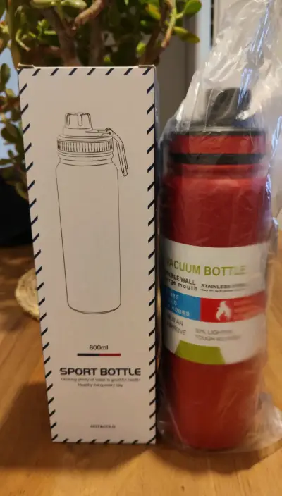 Botella Deportiva Térmica 800ml Roja - miniatura 2