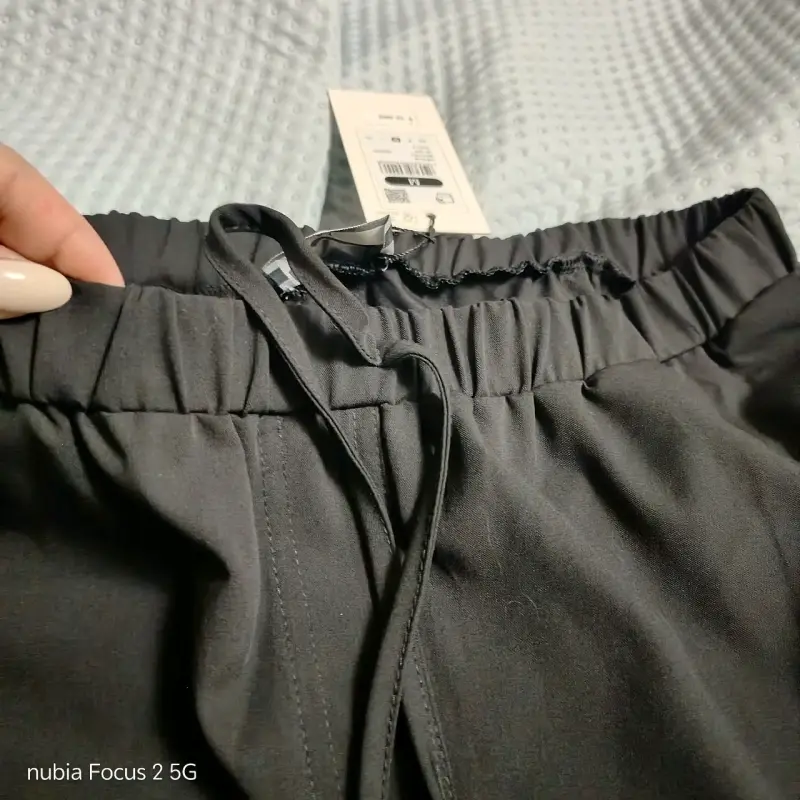 Pantalones negros con cintura elástica Sybilla - 2