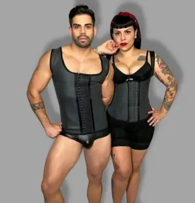 Faja reductora masculina Bellastar negra - miniatura 3