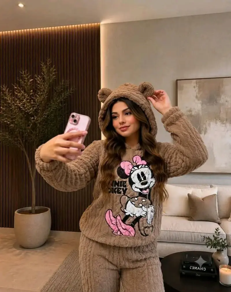 Pijama trenzado Disney con capucha de orejas - 2
