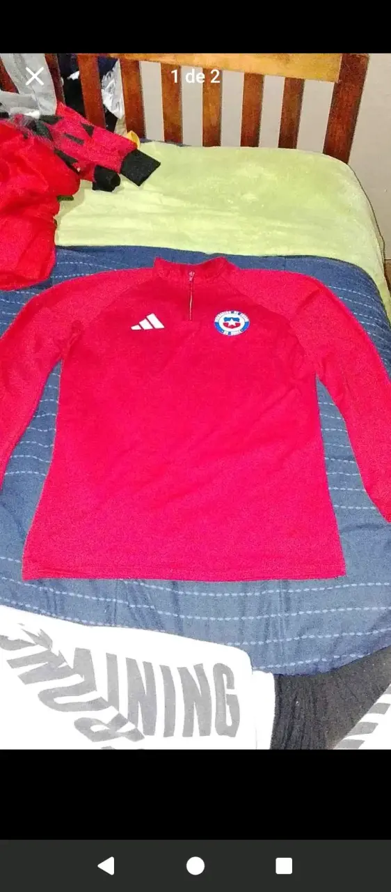 Polerón de entrenamiento rojo Adidas selección Chile - 2