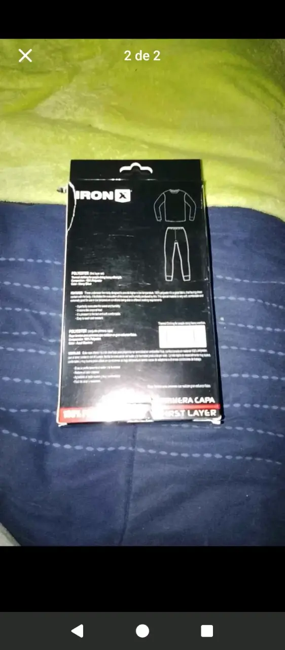 Ropa térmica Iron X primera capa talla M - 2
