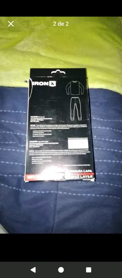 Ropa térmica Iron X primera capa talla M - miniatura 2