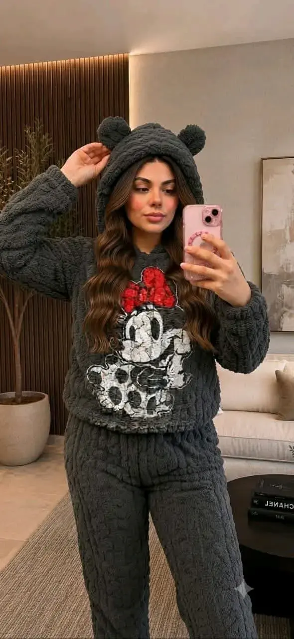Pijama trenzado Disney con capucha y orejas - 2