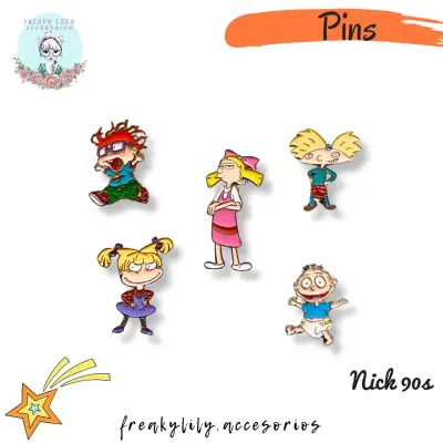 Set de Pins de Personajes de Rugrats y Hey Arnold - miniatura 1