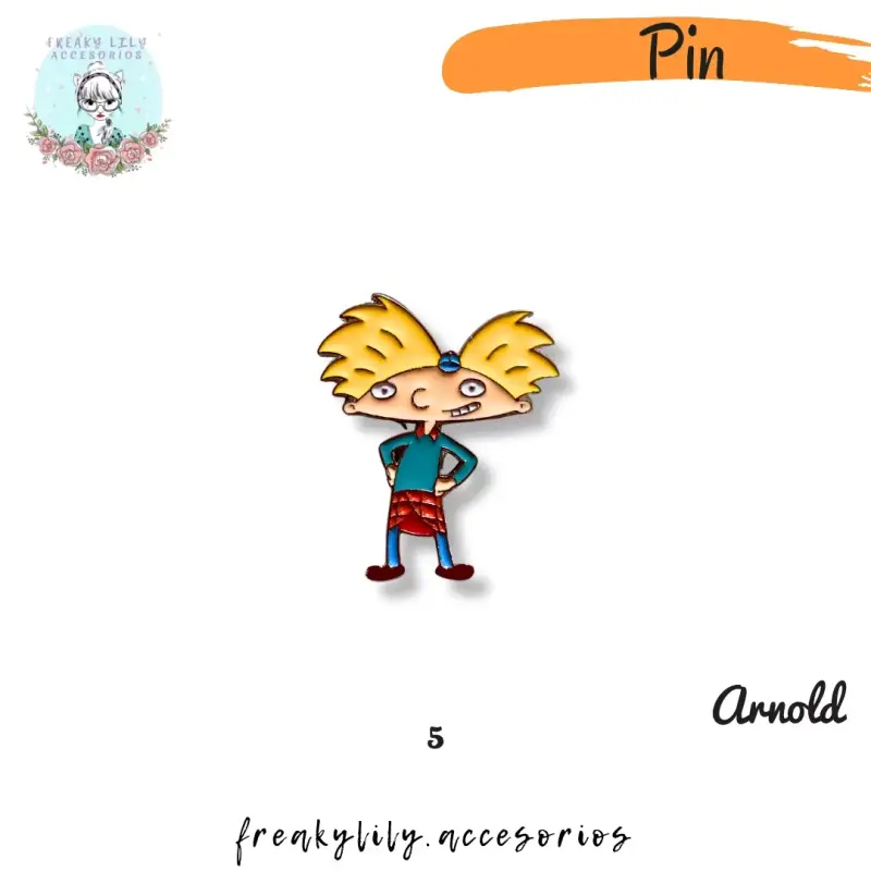 Set de Pins de Personajes de Rugrats y Hey Arnold - 6