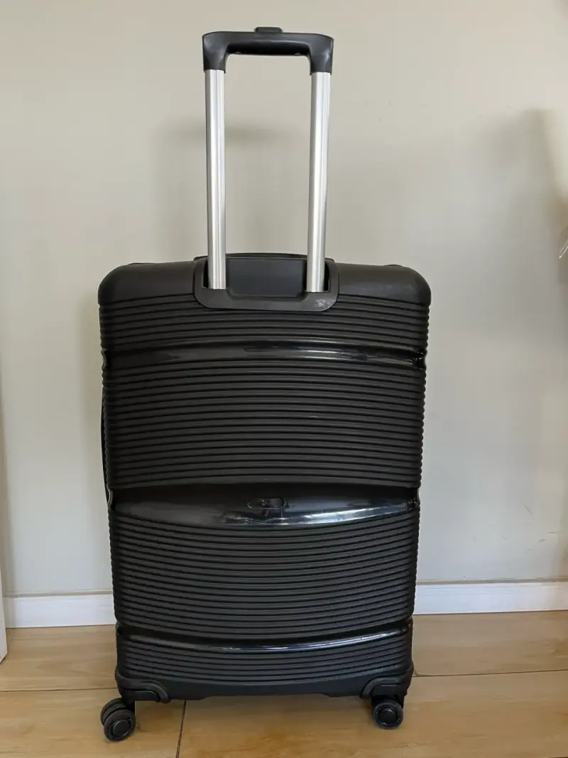 Maleta de viaje rígida negra con ruedas - 3