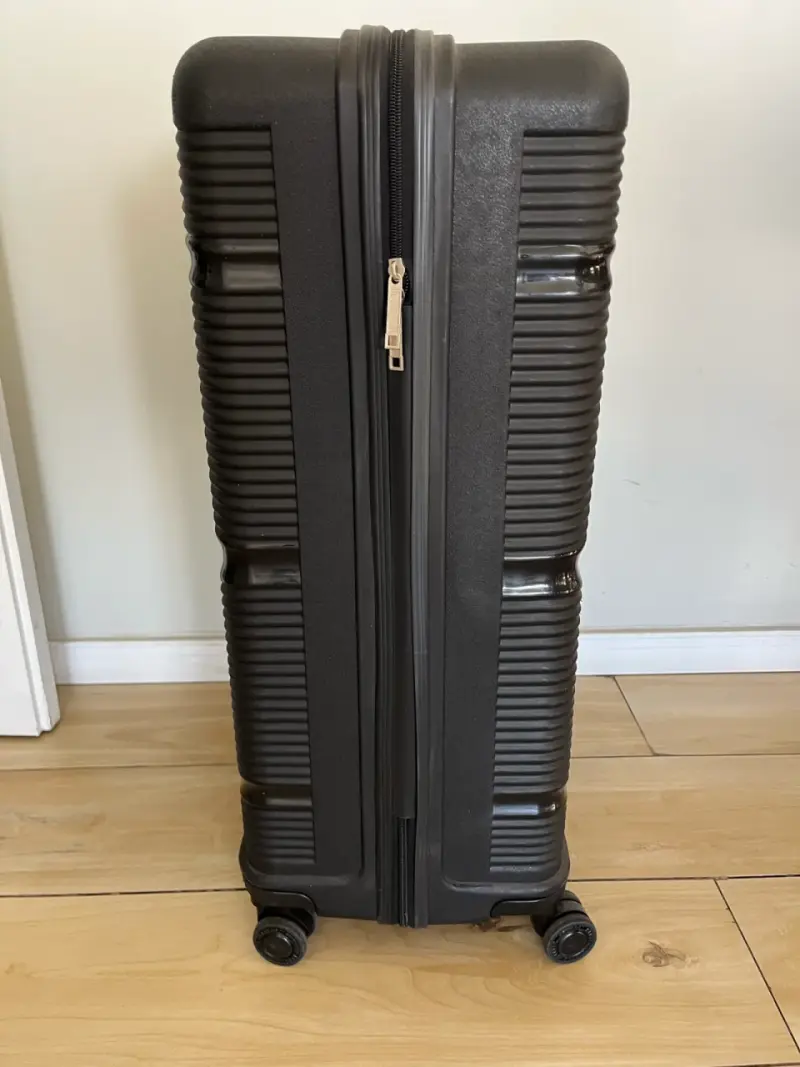 Maleta de viaje rígida negra con ruedas - 5