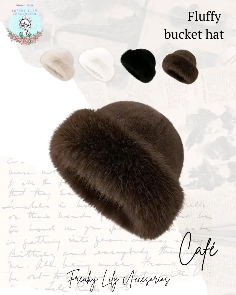 Gorro ruso peludo café - 1