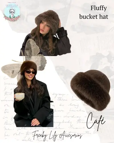 Gorro ruso peludo café - miniatura 2