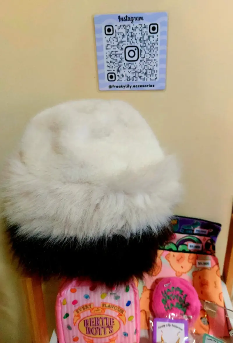 Gorro ruso peludo beige - 2