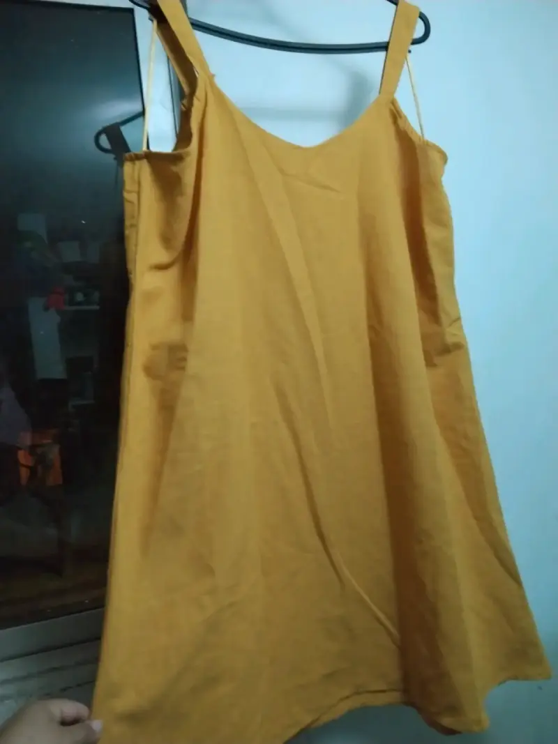 Vestido amarillo casual para mujer - 3