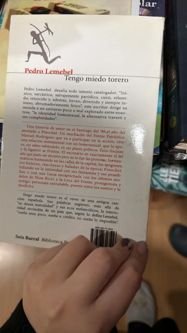 Libro 'Tengo miedo torero' de Pedro Lemebel - 2