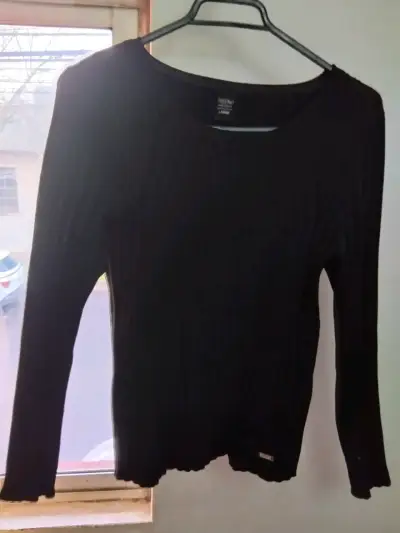 Suéter negro de mujer Massimo Dutti - miniatura 1