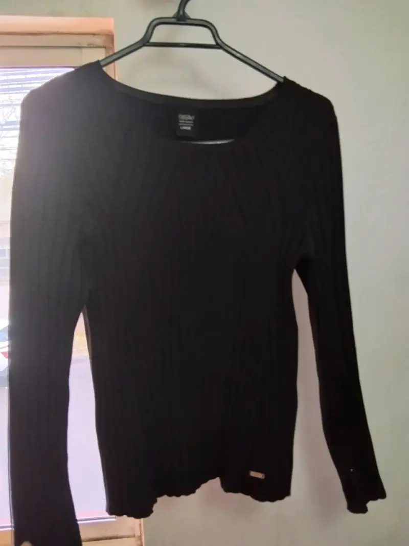 Suéter negro de mujer Massimo Dutti - 2