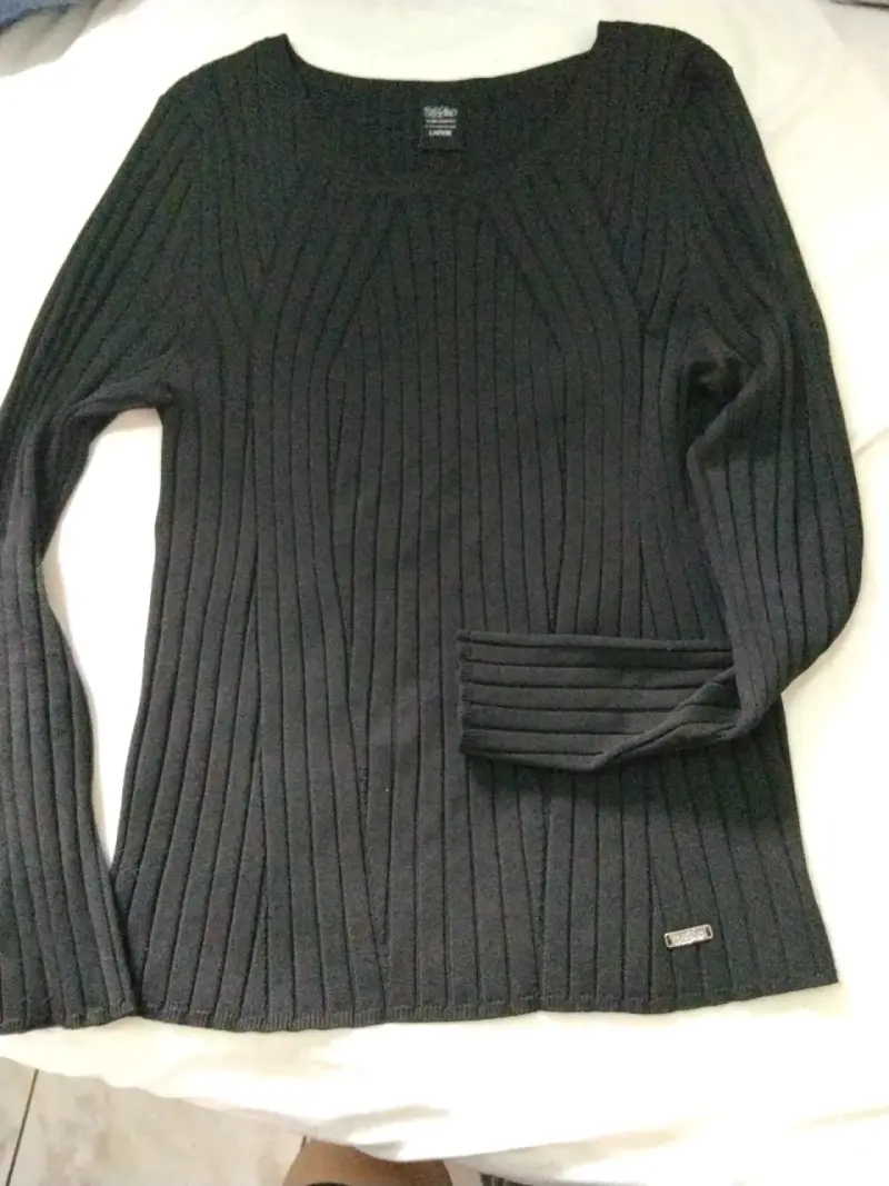 Suéter negro de mujer Massimo Dutti - 4