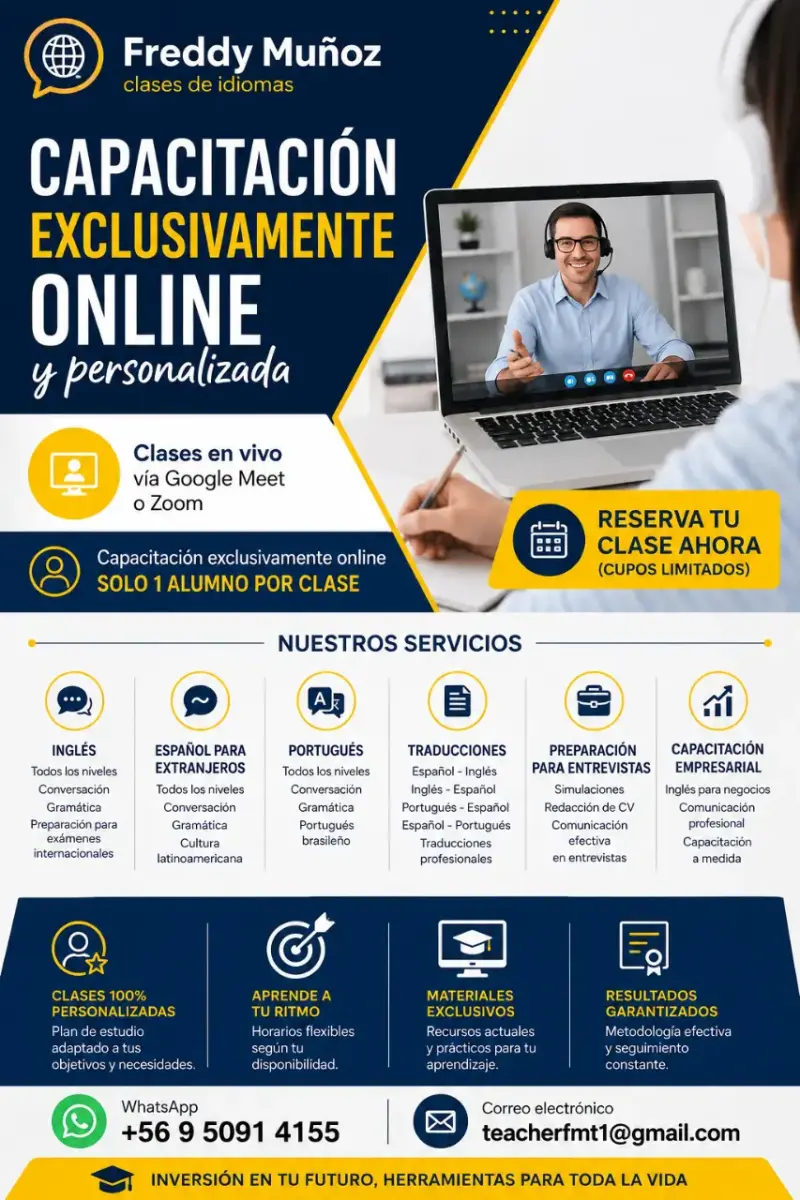 Clases de Idiomas Online Personalizadas