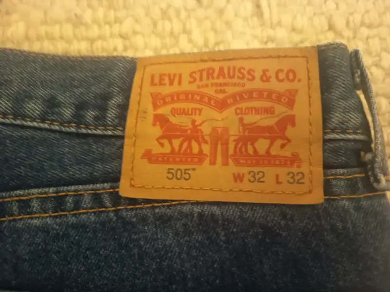 Jeans Levi's 505 Regular Fit Azul Talla W32 L32 - 1