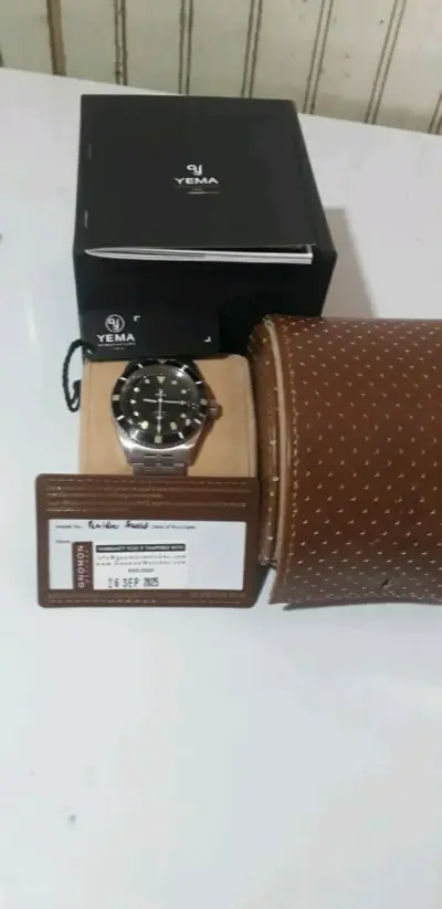 Reloj automático Yema Navygraf con estuche - miniatura 1