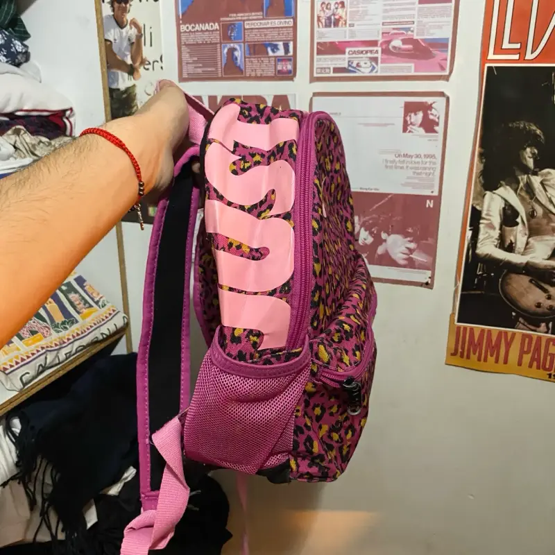Mochila Nike estampado leopardo rosa - 3