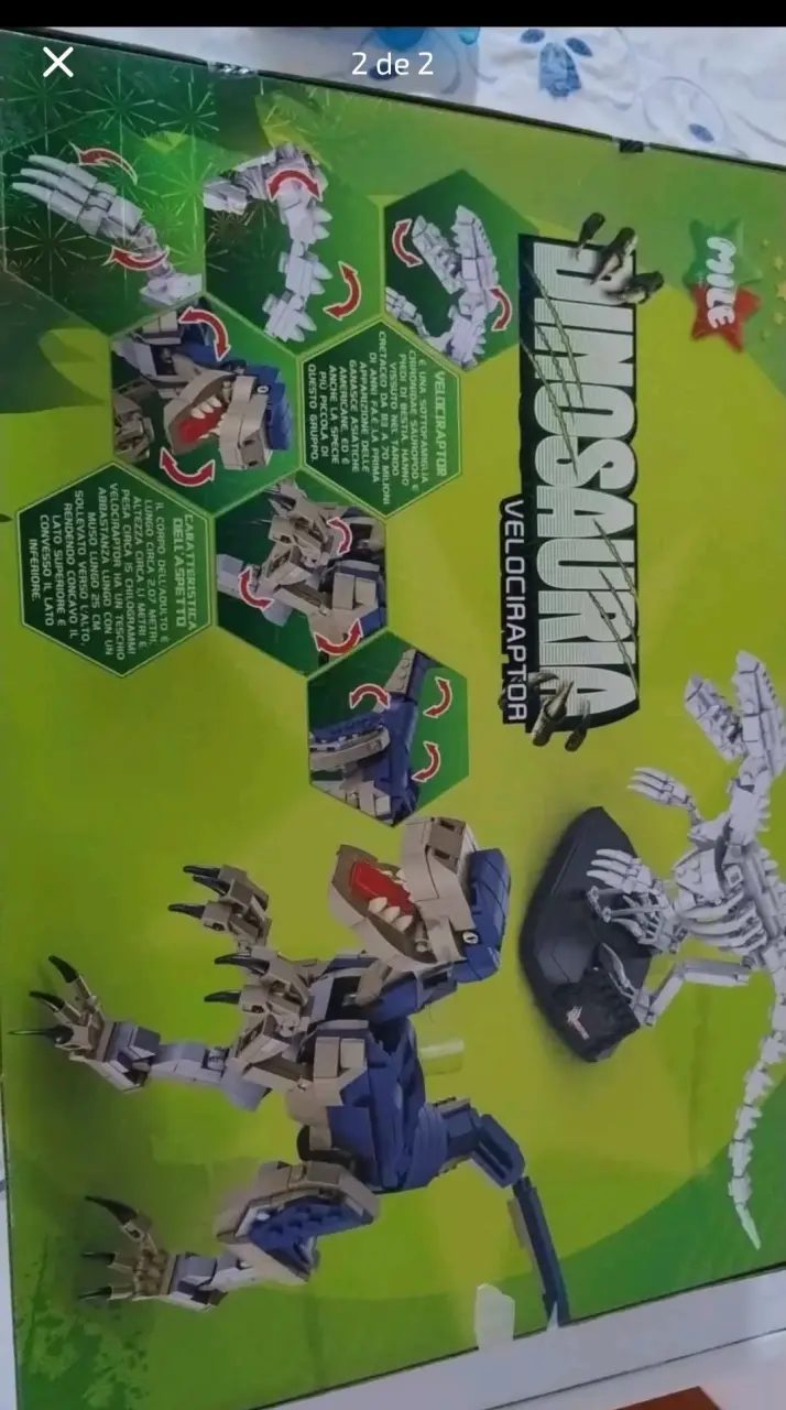 Set de construcción dinosaurio Velociraptor Mile - 2