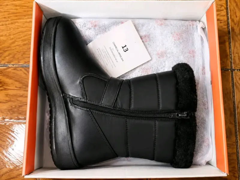 Botas de invierno negras con forro interior