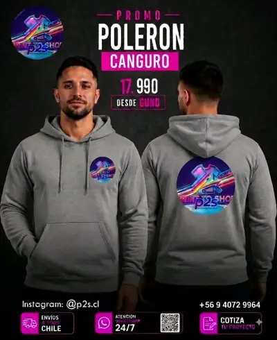 Polerón con diseño de león y cruz - miniatura 3