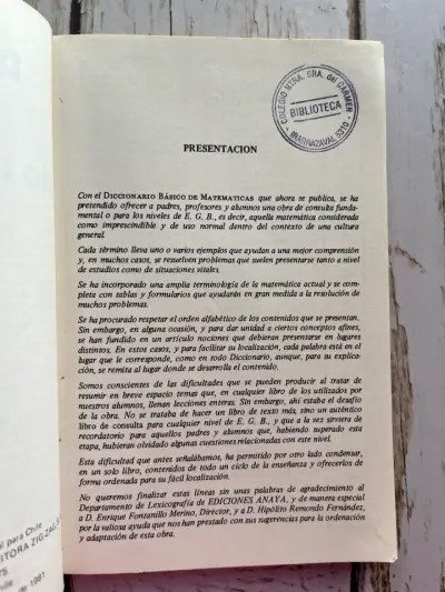 Diccionario Básico de Matemáticas Mariano Díaz - miniatura 5