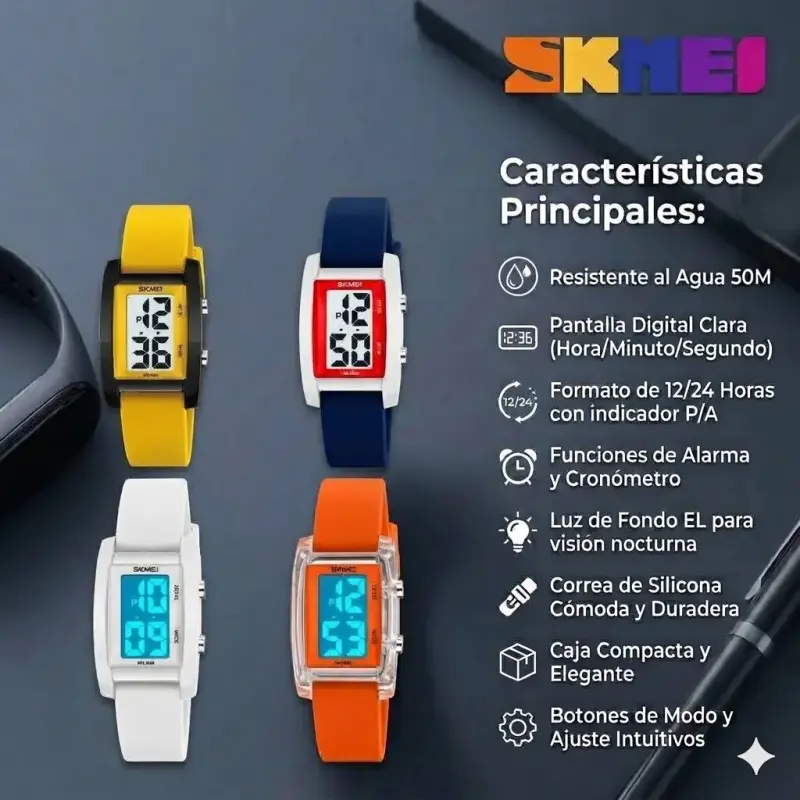 Reloj digital Skmei 2325 resistente al agua - 6